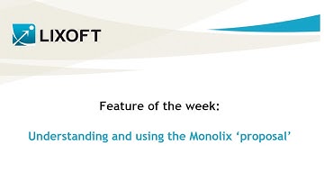 Feature of the week #80: Understanding and using the Monolix 
