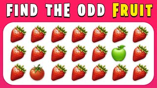 Find The Odd One Out  | Fruits, Beans, Vegetables 🍎🥑🍉| 40 Ultimate levels | Quiz Challenge 2024