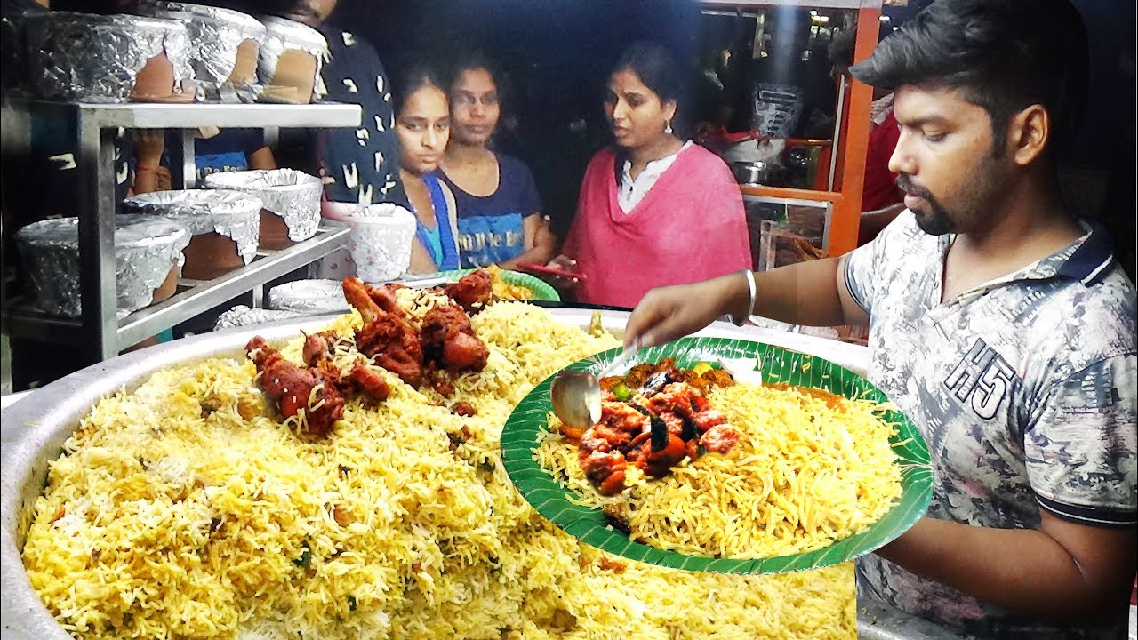 Pot Biryani Full @ 130 Rs | Ravulapalem Kunda Biryani in VIJAYAWADA | Street Food Vijayawada | Street Food Catalog