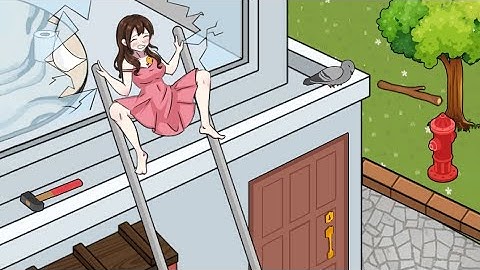 tricky twist level 15 Help the mischievous girl climb down