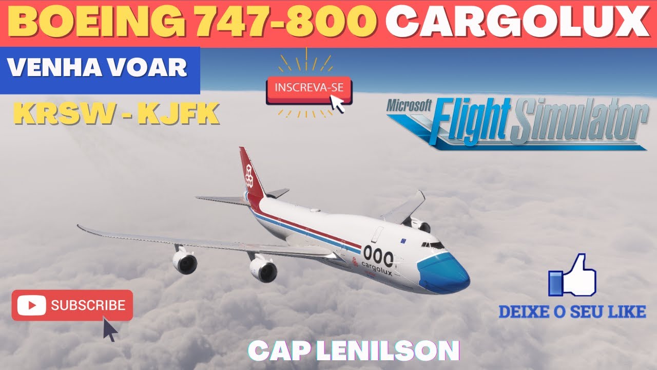 BOEING 747 800 CARGOLUX FORT MYERS NEW YORK KRSW KJFK IFR