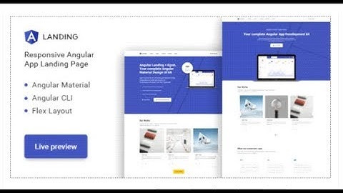 Angular Landing - Material Design Angular App Landing Page | Themeforest Templates