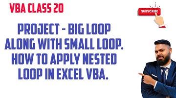 how to use loops in excel vba. nested loops in excel vba.