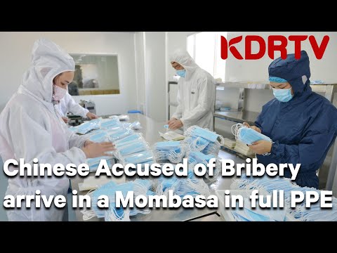 3 Chinese Nationals Accused of Bribery arrive in a Mombasa court in full Covid-19 PPE Gears. -  KDRT