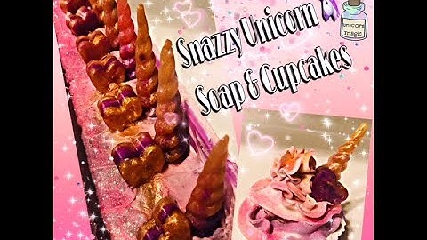 Unicorn Cupcake & Soap Bar Making & Cutting Video