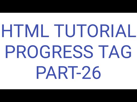 progress tag in html | html tags | HTML | part-26