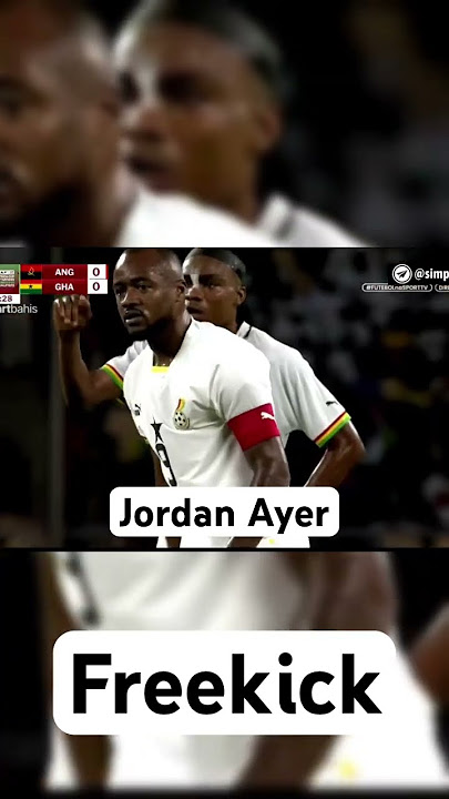 JORDAN AYEW SCORES FROM A FREE-KICK! VS ANGOLA 🇦🇴