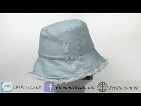Video Nón vành tròn, Mũ bucket jean rách nam nữ phong cách... - youtube