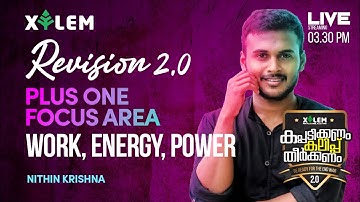 REVISION 2.0; WORK, ENERGY AND POWER | NK | PLUS ONE FOCUS AREA PHYSICS | XYLEM LEARNING