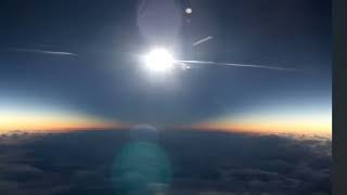 EXPERIENCE AMAZING PLANE WINDOW VIEW OF FULL SOLAR ECLIPSE TOTALITY SEQUENCE ✈️ #shortsfeed #eclipse