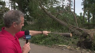 Straight-line winds cause damage during storms near Huntsville, Willis