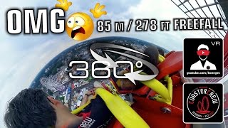 Hangover The Tower - Gyro Freefall Tower 360 video on-ride Cranger Kirmes 2016 360° VR Experience(Kodak Pixpro SP360 4K / front row onride 360 degree video / 360 Grad Video / 360 flatride / 360 Kirmes funfair fairground Mit 85 m ist derzeit der Hangover ..., 2016-08-18T12:10:12.000Z)