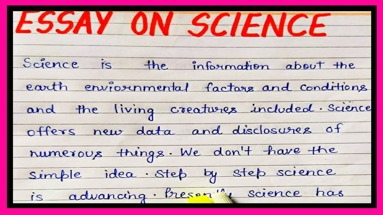 what is science essay in simple words