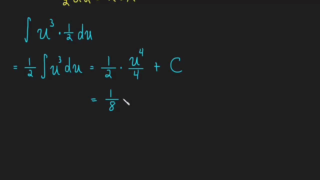 ⁣5.2  Integration: U-Substitution - Ex.3