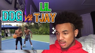 DDG IS A BUCKET !! DDG VS Lil Tjay 1v1 Basketball Reaction