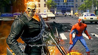 Ghost Rider Saves SpiderMan From Giant Monster Symbiote Scene HD  Marvel Vs Capcom Infinite