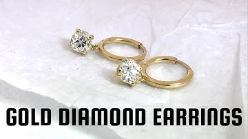 MAKING DIAMOND HOOP EARRINGS. Part 3 of a series making 18ct yellow gold diamond hoop drop earrings