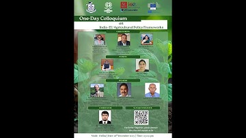One Day Colloquium on India–EU Agricultural Policy Frameworks