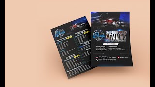 Auto detailing price list design ideas