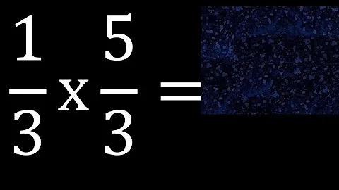 1/3 times 5/3 . multiplication of fractions . 1/3 x 5/3