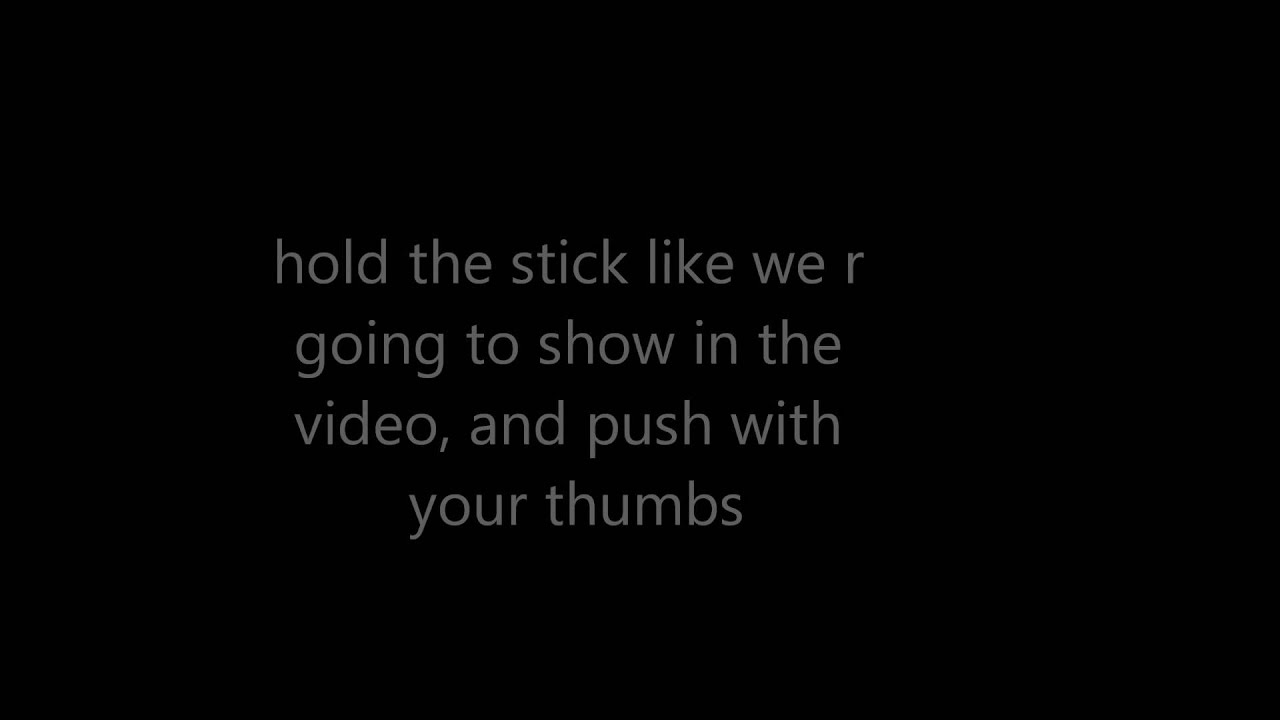 how to break a stick YouTube