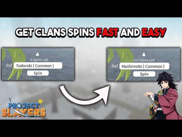 How to SPIN Clan in Project Slayers, How to CHANGE Clan in Project Slayers