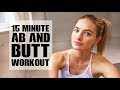 15 Minute Ab & Butt Model Workout | Post Thanksgiving & No Equipment | Sanne Vloet
