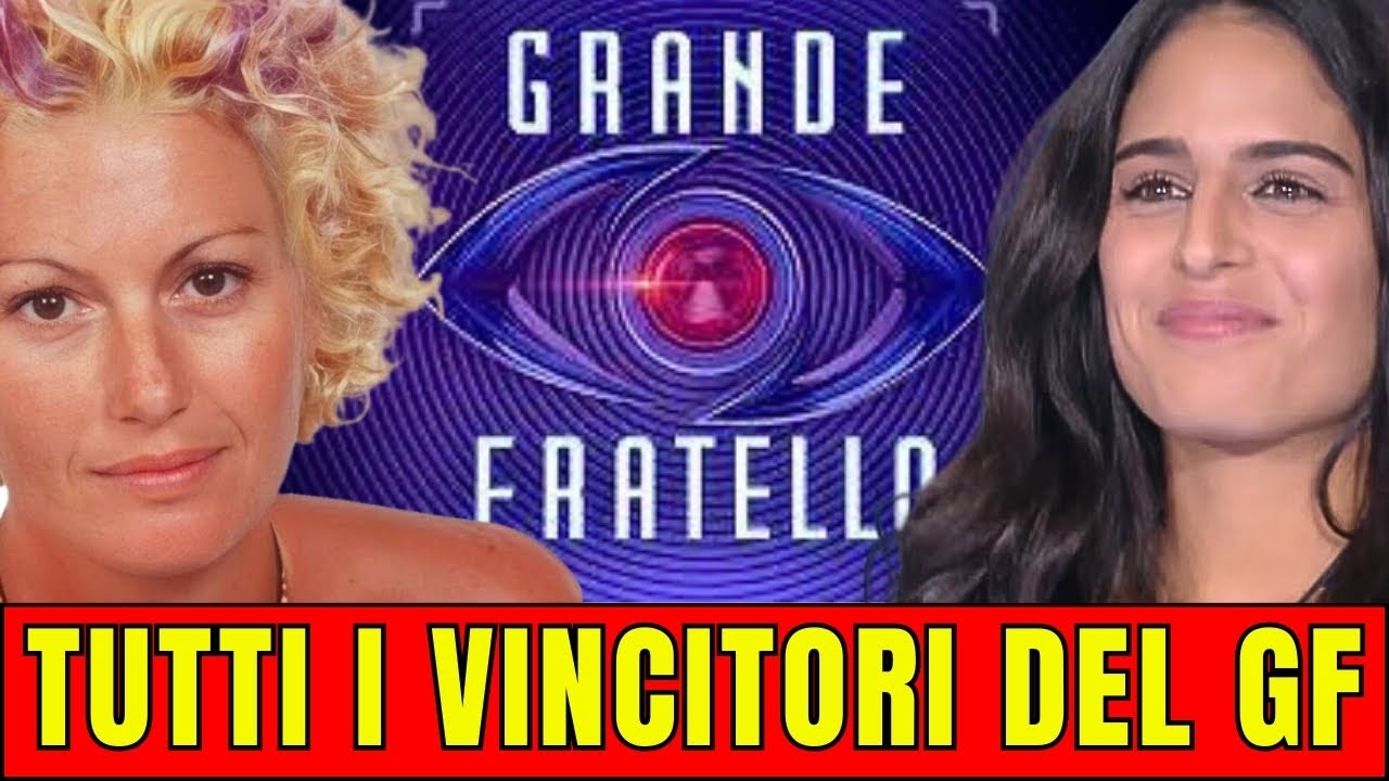 TUTTI I VINCITORI DEL GRANDE FRATELLO dal 2000 al 2024