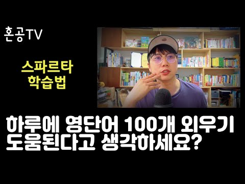 하루 100개씩 영단어 외우게 시키는거 어떻게 생각하세요? / 혼공TV