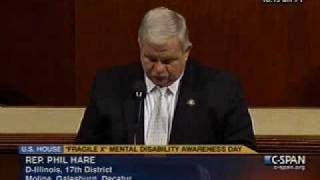 Rep. Hare Speaks About His Resolution Recognizing National Fragile X Awareness Day