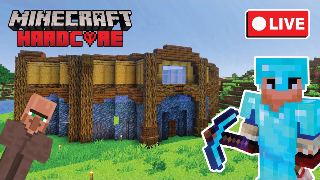 Building An Archery Range | Minecraft Hardcore Episode 20 - YouTube