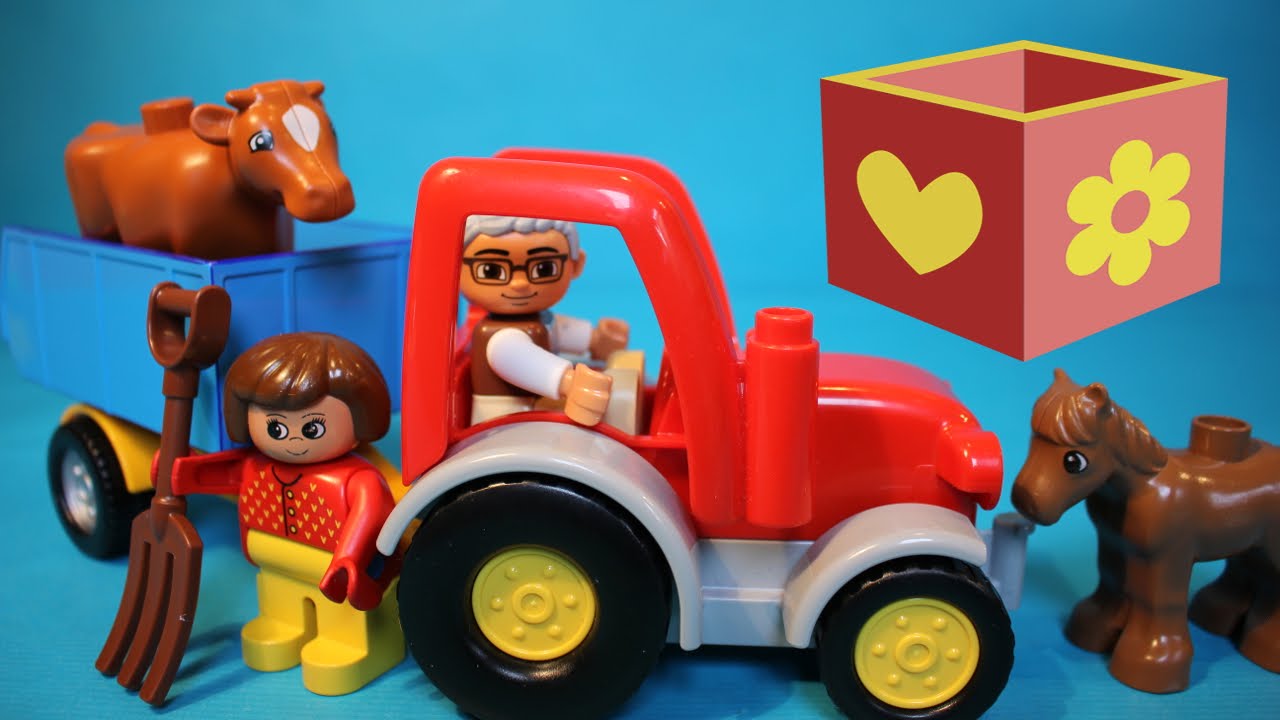 Lego Duplo Farm Animals Tractor Spielzeug Juguetes Para Ninos Toys For Children Bellboxes Youtube