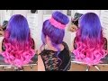 Cabelo Roxo Metálico com Degrade Rosa passo a passo por Rafael Secolin