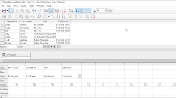 Creating Queries and Reports in Base