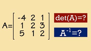 How to find the determinant and the inverse of a 3x3 matrix (the fastest way)