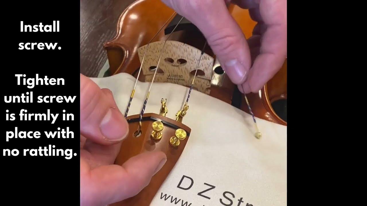 How To Install Fine Tuners on a Violin, Viola or Cello YouTube