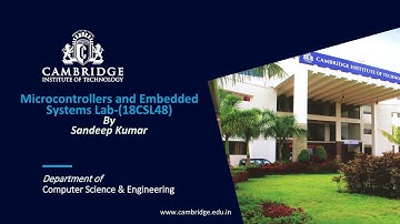 Program-3: Microcontrollers and Embedded Systems Lab(18CSL48)