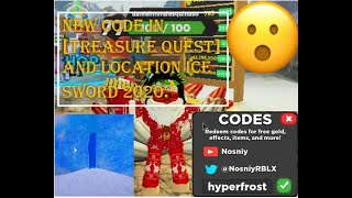 New Code In Treasure Quest And Ice Sword Location