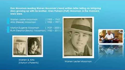 Warren Lester Mossman's Letter