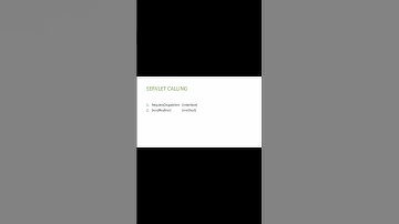 JSP and Servlets | Servlet Calling | Web Technology Java