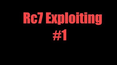 ROBLOX Rc7 Exploiting #1