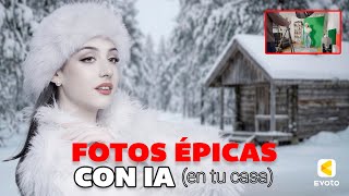 FOTOS ÉPICAS sin Salir de Casa 🏠 | Guía SENCILLA de Iluminación + Edición IA | Evoto AI