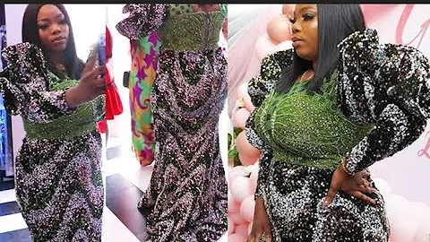 Swag! See Million Naira Dress Toyin Abraham's Sister Rock At Her Opening Of Cassie Beaute Lounge