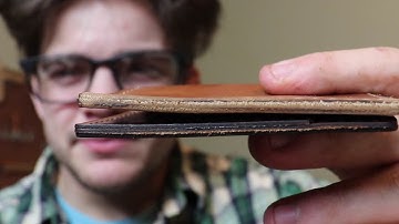 Edge Finishing a leather wallet | How to 2022 | ASMR