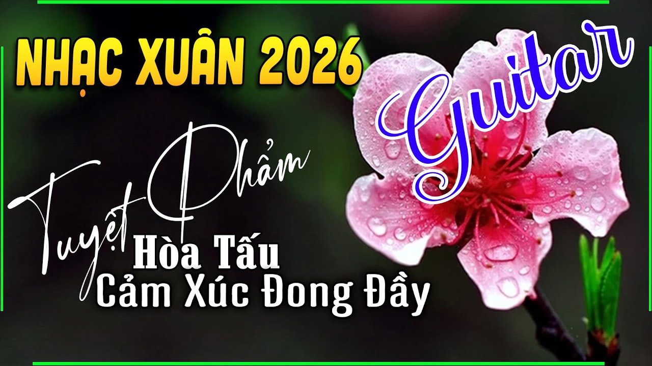 Hòa Tấu Guitar Nhạc Nhẹ Xuân 2026 Ngọt Ngào Tê Tái Lòng | Nghe Lắng Đọng Cảm Xúc Đong Đầy