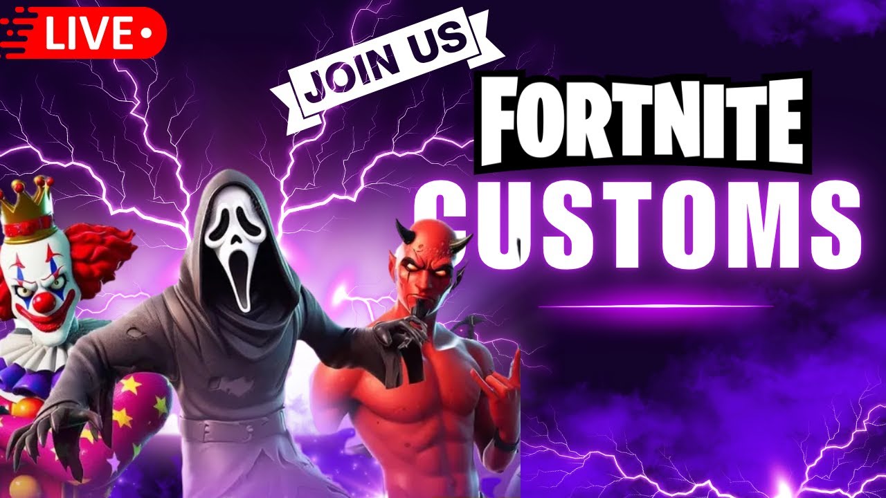 🔴 [LIVE] Fortnite Spooky Customs - YouTube