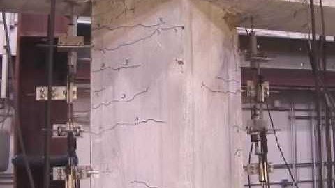 Shake Table Test Substandard 2-Column Bent- S. Column- Near-Fault Motion- Failure Run