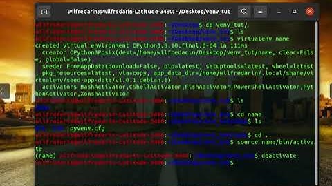 How to create, activate and deactivate Virtual Environment (venv ) on Ubuntu.