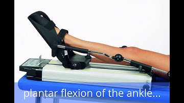 Knee and ankle CPM Fisiotek 2000 TS for passive rehabilitation