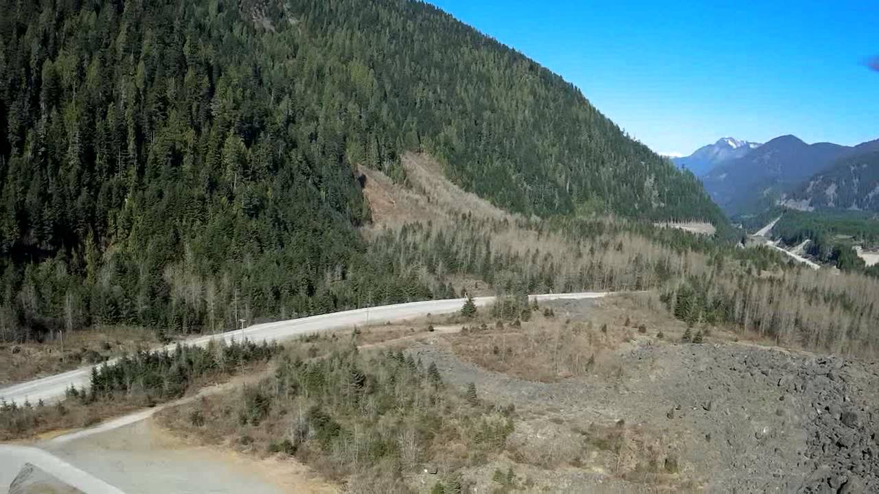 Hope BC Hope Slide Tourist Attraction - YouTube